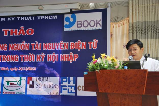 PGS. TS Lê Hiếu Giang - Phó Hiệu trường Trường ĐH SPKT TP. HCM phát biểu khai mạc hội thảo
